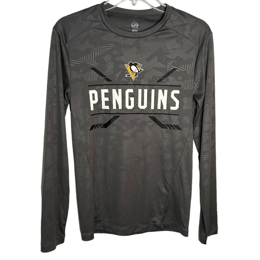 Pittsburgh Penguins Men's Shirt Long Sleeve Performance Size S - NHL‎